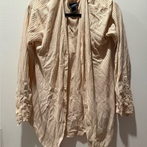Daytrip Cream Textured Cardigan